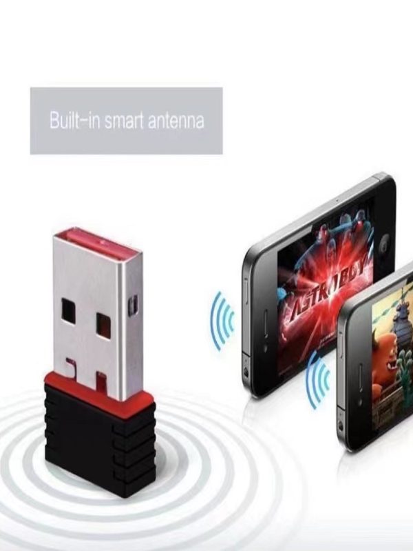 Mini Adaptador Receptor Wireless Usb 2.4ghz Wifi 900mbps - Imagem 2